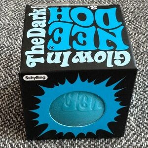 Needoh Schylling Glow-In-The-Dark Ball - Blue NIB AUTHENTIC